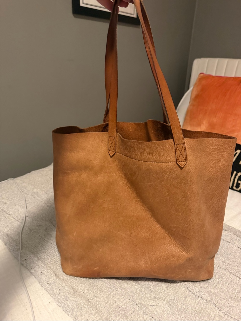 Anthropologie Brown Leather Tote